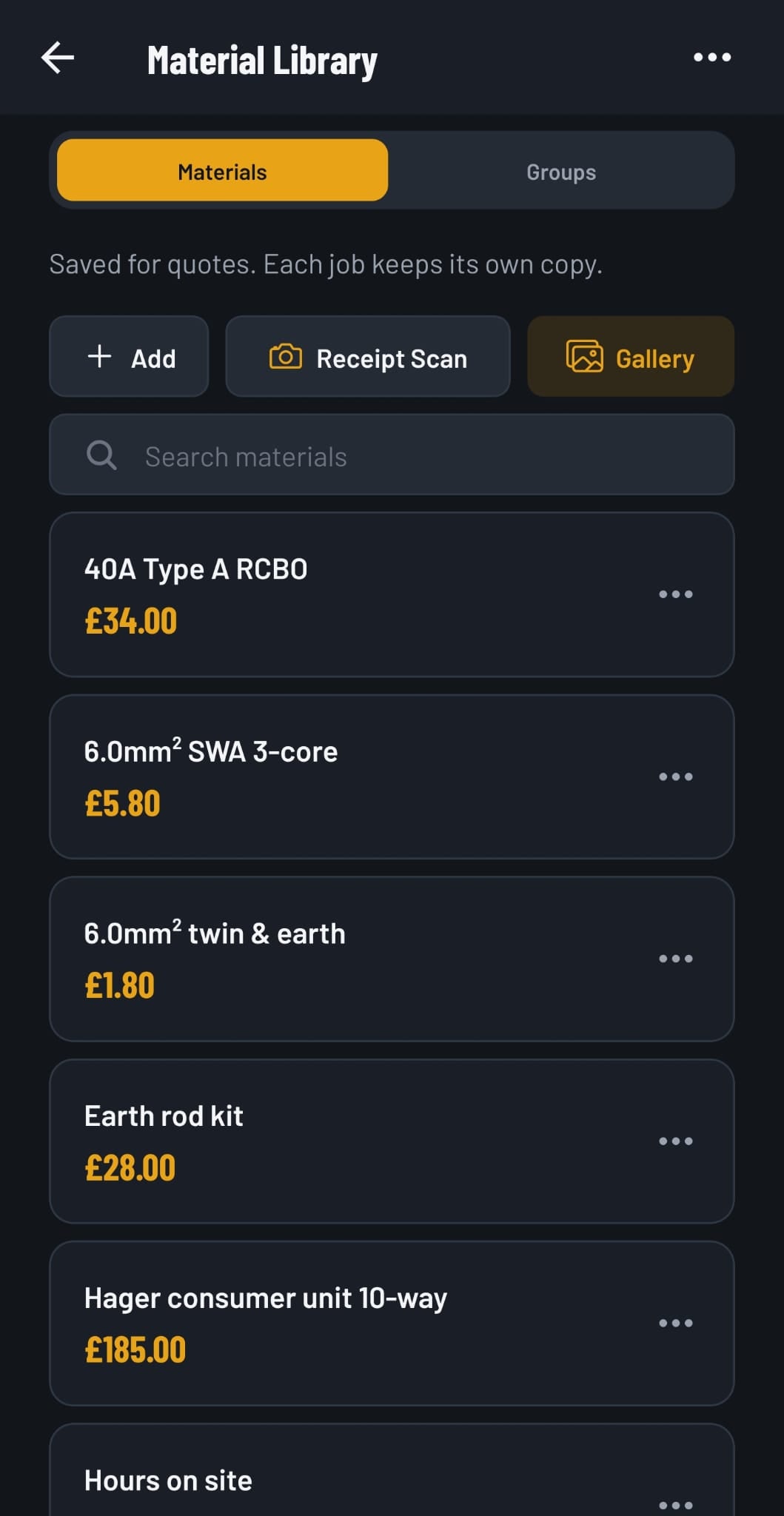 Material library